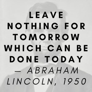 Citat på billede af Lincoln