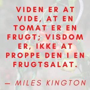 Citat på billede af tomater