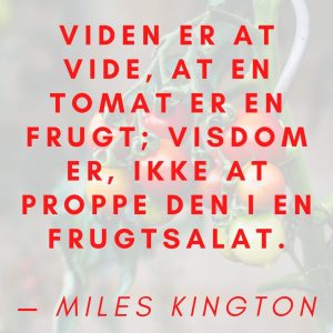 Citat på billede af tomater